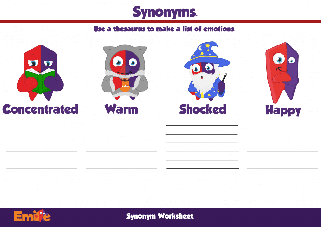Key Stage 2 English: Synonyms, Resources & Activities